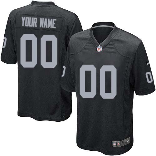 Nike Oakland Raiders Customized Black Stitched Youth NFL Jersey